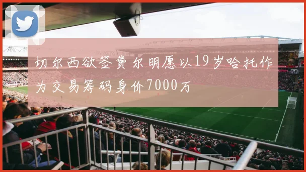 切尔西欲签费尔明愿以19岁哈托作为交易筹码身价7000万